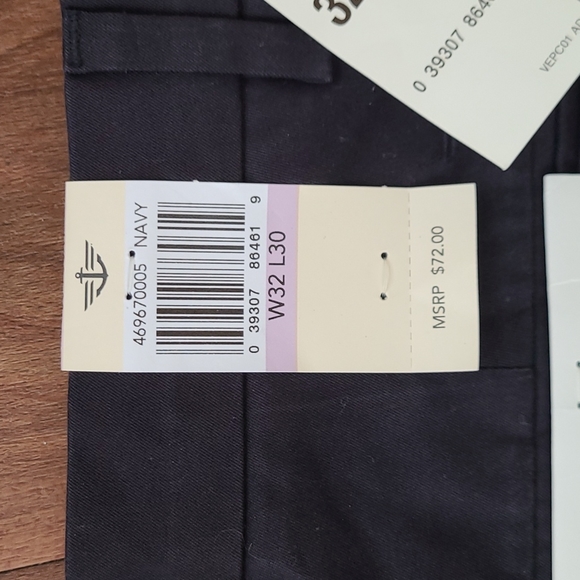 Dockers Iron Free Straight navy khakis - Picture 3 of 4